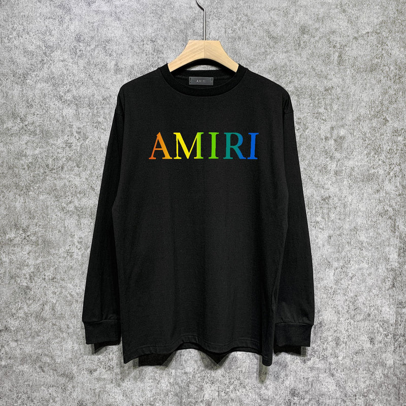 Amiri Long Sleeve Shirt Fashion Brand Long Sleeve Long-Sleeved T-shirt Blouse