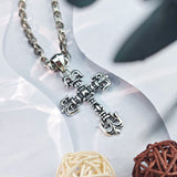 Chrome Hearts Necklace Men's and Women's Sterling Silver Vintage Large Pendant