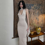 Women Dresses Summer Sexy Backless Slim Fit Dress