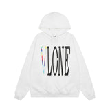 Vlone Hoodie Autumn/Winter Big V Letter Pullover Hooded