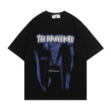 Men T Shirt Graffiti Printing Couple Short Sleeve T-shirt