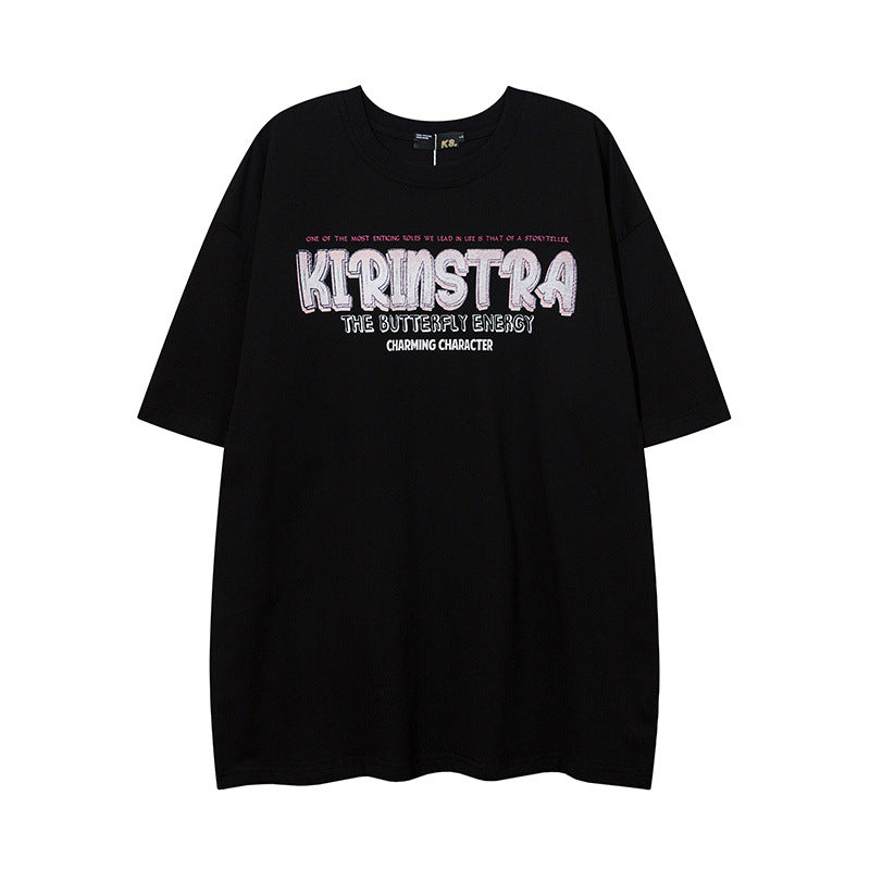 Men T Shirt Summer Cartoon Printed Short Sleeve T-shirt