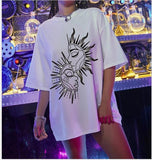 Women T-shirt SUNFLOWER round Neck Printed Women's T-shirt
