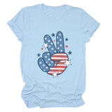 Personalized printed casual loose short-sleeved summer crew neck T-shirt