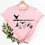 Wizard World Hat Short Sleeve Wizard Wand T-shirts HP Unisex
