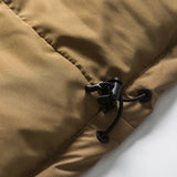 Unisex Winter Cotton Coat Stand-up Collar down Jacket Retro Loose down Jacket