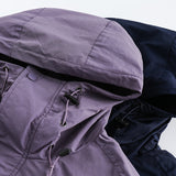 Unisex Winter Cotton Coat Three-Dimensional Pocket Decoration Hooded Cotton Jacket Retro Workwear Cotton-Padded Coat