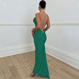 Women Dresses Fall Sexy Backless Spaghetti Straps Dress