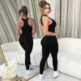 Women Jumpsuit Summer Slim-Fit Zipper Overalls