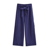 Women Sweatpants Autumn Straight Casual Loose Wide-Leg Pants Sweatpants