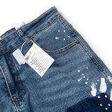 Gallery Dept Jeans handmade ink splashing splicing contrasting color micro-pull denim trousers
