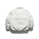 Unisex Winter Cotton Coat Multi-Pocket Lapel down Jacket Retro Loose and Warm down Jacket Men