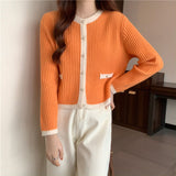 Women Knitted Cardigan Autumn and Winter Long Sleeve Knitted Cardigan Top