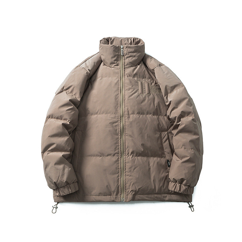 Unisex Winter Cotton Coat Three-Dimensional Large Letter Hooded down Jacket Printed down Jacket