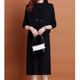 Women Knitwear Autumn and Winter Two-Piece Suit Knitwear Dress