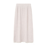 Women Knitted Skirt Lace Package Hip Skirt Casual Autumn and Winter