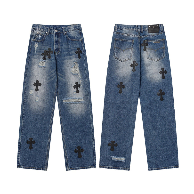 CHH Chrome Hearts Jeans Ripped Jeans