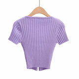Women Sweater Knit Wear Vintage Knitted Cardigan Women's V-neck Top