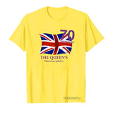 Inspired by Queen's Platinum Jubilee 2022 Elizabeth 70 Years T-shirt Logo Printed Short Sleeve T-shirt