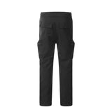 Men Sweatpants Multi-Pocket Mechanical Style Casual Pants Tactical Pants Loose Side Zipper Split Trousers