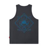 Men Vest Summer Letter Print Sleeveless T-shirt Loose Sports Vest