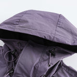 Unisex Winter Cotton Coat Three-Dimensional Pocket Decoration Hooded Cotton Jacket Retro Workwear Cotton-Padded Coat