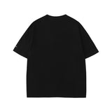 Men T Shirt Summer Pentagram Graffiti Short Sleeve T-shirt