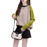 Women Knitted Pullover Autumn and Winter round Neck Sweater Knitwear