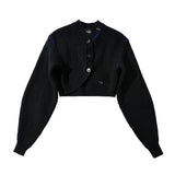 Women Sweater Knitwear Spring Button Cardigan Short Knitwear