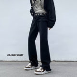 Men Jeans Autumn Skinny Jeans Straight Loose-Fitting Wide-Leg Trousers