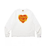 Men T-shirts human made love round neck long sleeve T-shirt