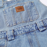 Women Dresses Large Pocket Denim Suspender Skirt Slip Dress