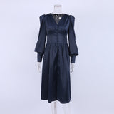 Women Dress Autumn and Winter Dress Long Skirt