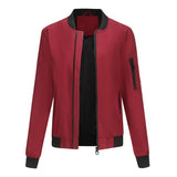 Women's Trench Coat Spring and Autumn Thin Flight Jacket Women's Casual Long Sleeve Coat Women's Loose Lapel Baseball Uniform