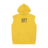 Gallery Dept Hoodie Letter Sleeveless Hooded Sweater