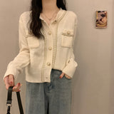 Women Knitted Cardigan Autumn and Winter Sweater Coat