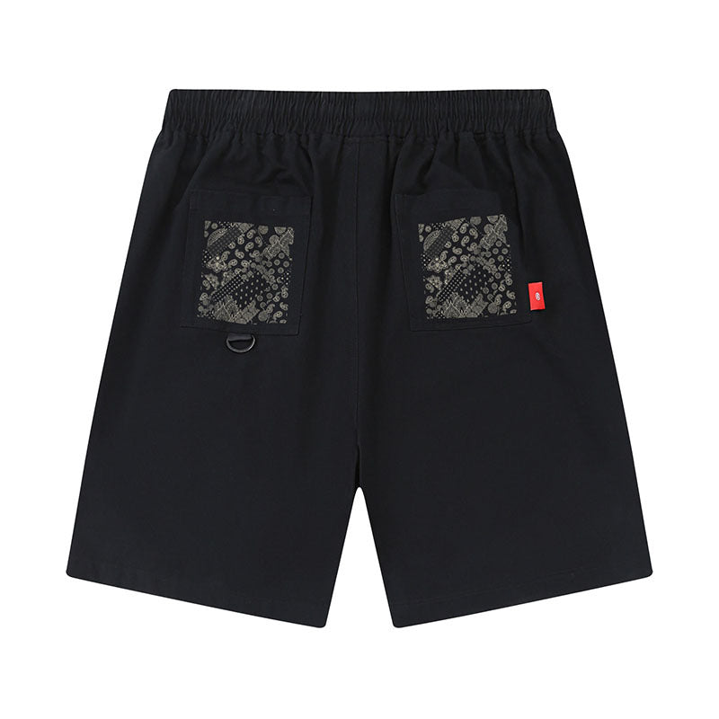 Men Shorts Paisley Casual Shorts Loose Couple Workwear Shorts