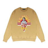 Amiri Long Sleeve Shirt Crew Sweatshirts Crew Neck Sweater