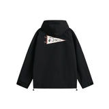 Unisex Jacket Autumn Drawstring Loose Wind Coat