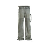 MIJKO Men's Vintage Pants Distress Unisex Pants