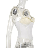 Women Tops Spring Summer Slim-Fit Spaghetti-Strap Camisole Top