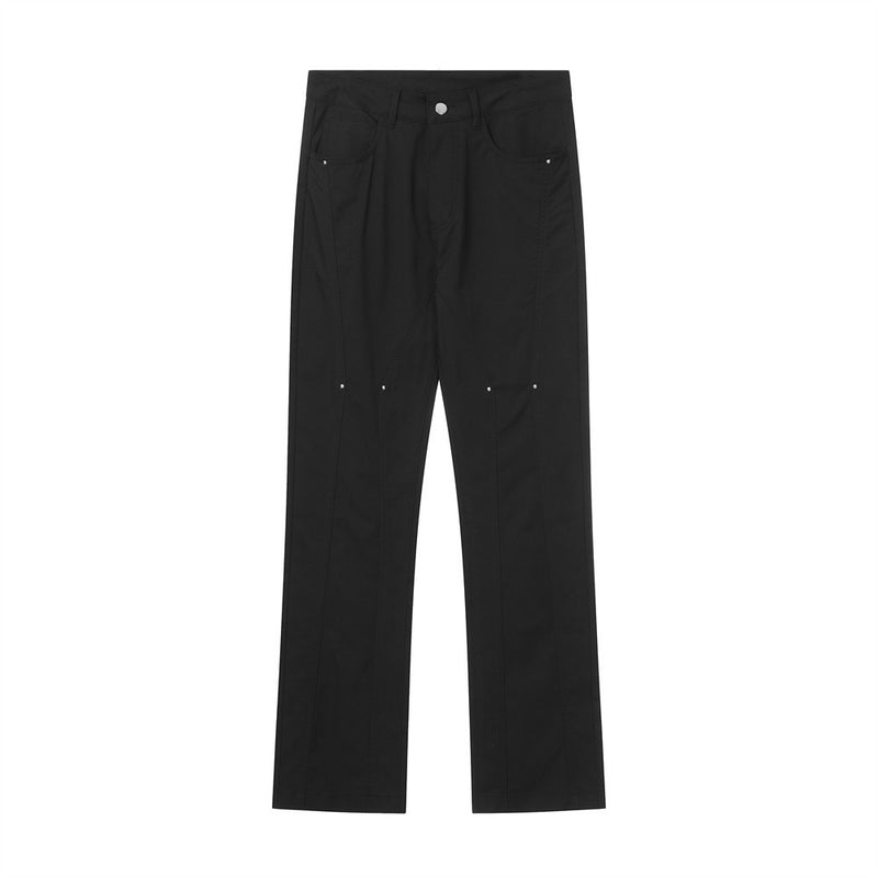 Men Sweatpants Pants Black Straight Loose Casual Trousers