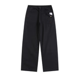 Men Sweatpants Solid Color Casual Working Pants Men's Loose Straight Trousers with an Elasticated Waist