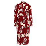 Women Date Dress Autumn and Winter Leisure Blouse Collar Dress Long Dress