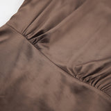 Women Dress Flared Sleeve High Waist Dress Spring Short Skirt