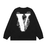 Vlone Sweatshirts Autumn and Winter Fog Big V Letter