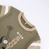 Women T-shirt O-neck Short Top Casual Cropped T-shirt