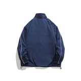 Unisex Jacket Autumn Vintage Coat Loose Casual Stand-up Collar Jacket