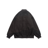 Unisex Jacket Vintage Baseball Jacket Men Baggy Coat
