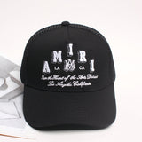 Amiri Hat Baseball Cap, Cap, Casual Versatile Men's and Women's Fishing Cap